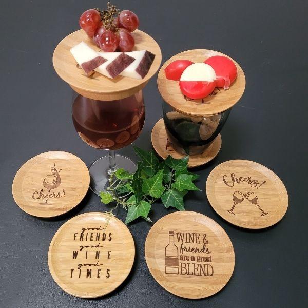 Mingle without worries! Mini Wooden Glass Toppers - Momma's Secret Cupboard