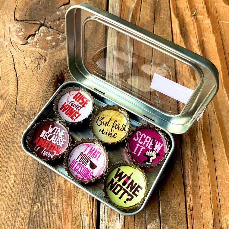 Wine Not? Wine Lover Magnet Pack - Momma's Secret Cupboard