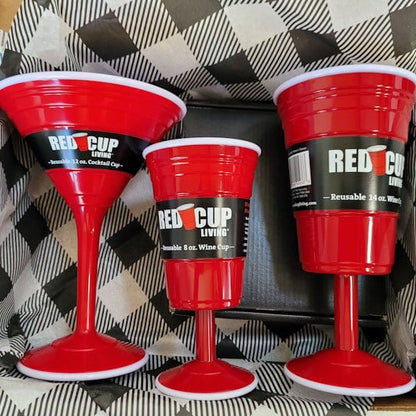 Your favorite party cup is all grown up! 14 oz Red Cup Wine Glass - Momma's Secret Cupboard